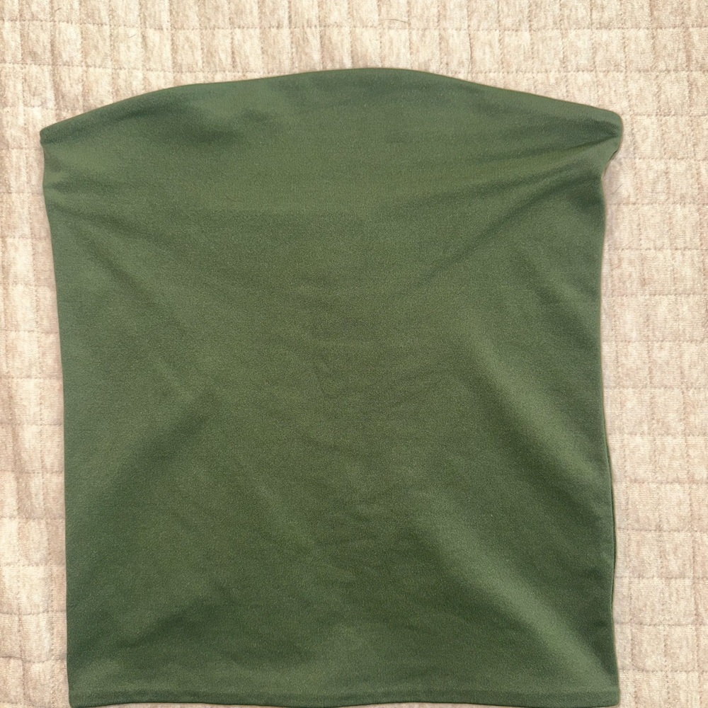 Aritzia Contour Green Tube Top size XS
